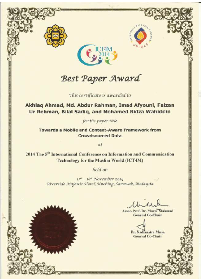 Best Paper Award